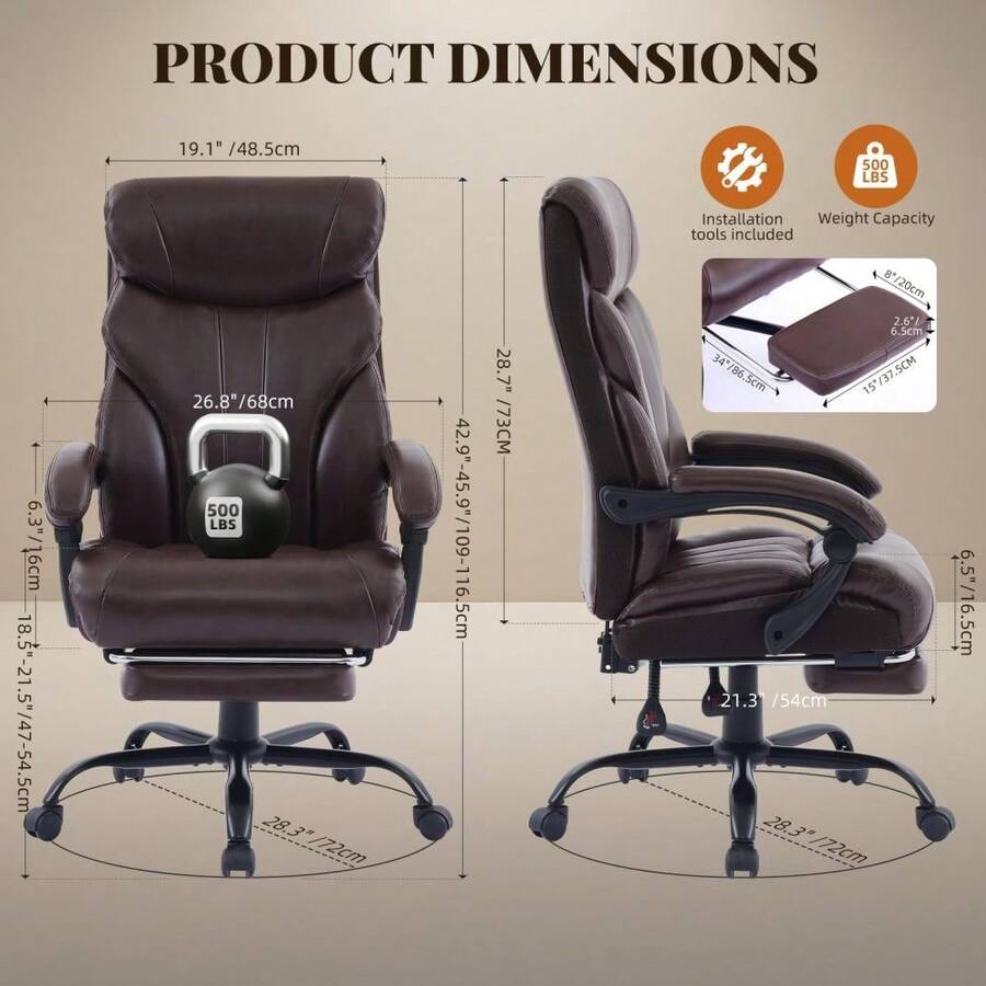 Ergonomic Office Chair - 사무용 의자, 등받이가 높은 컴퓨터 의자,