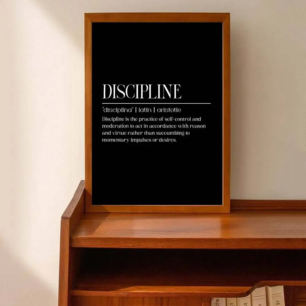 검은색과 흰색을 사용한 영감을 주는 문구가 담긴 벽 장 - Home Office Room Inspiration 리뷰 및 가격