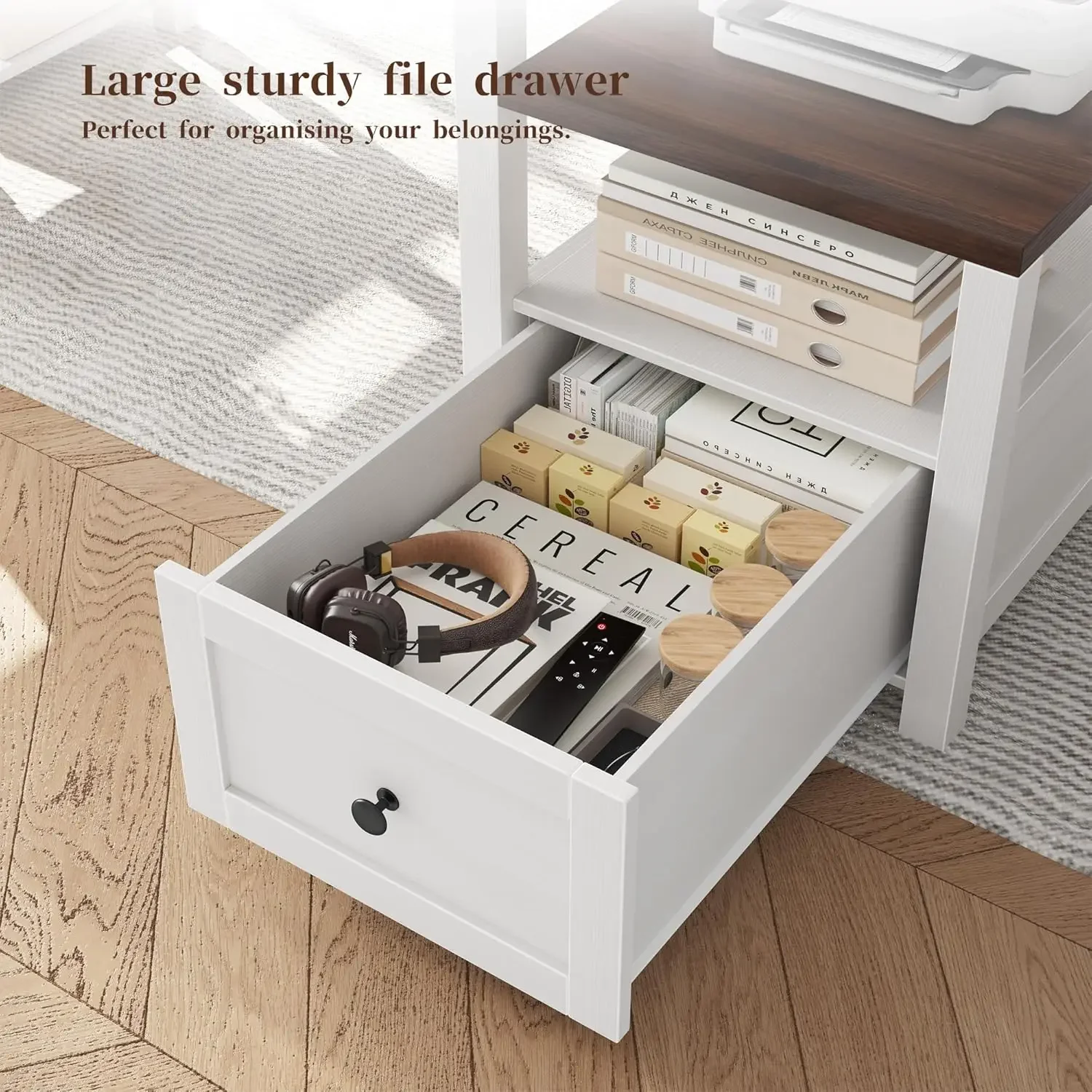화이트 게이밍 책상 (서랍, 전원 콘센트, LED 조명 - Home Office Work Table 리뷰 및 가격