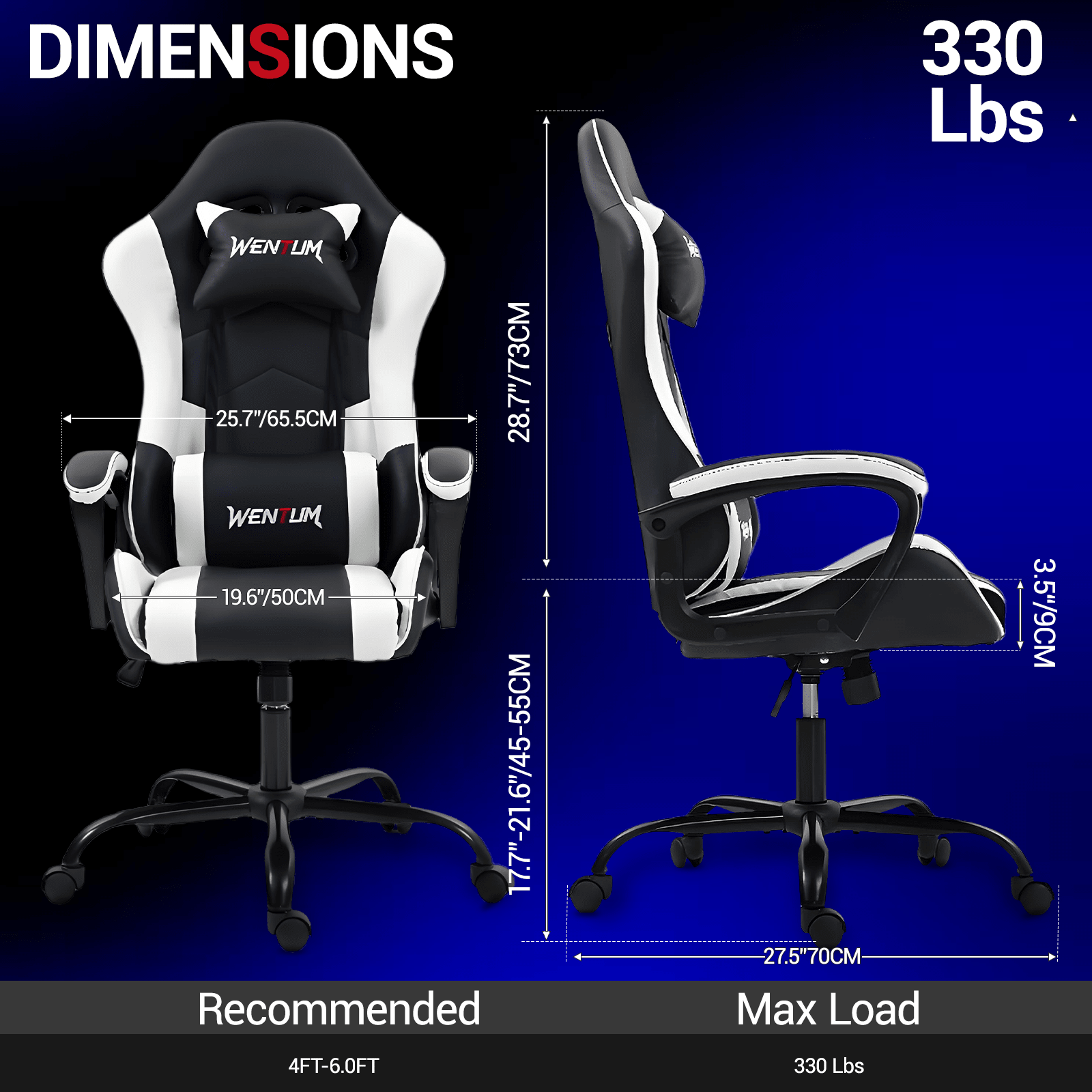 인체공학적 디자인의 게이밍 의자, 레이싱 스타일의 사무 - Ergonomic Office Chair 리뷰 및 가격